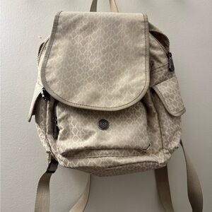Beige Kipling Backpack